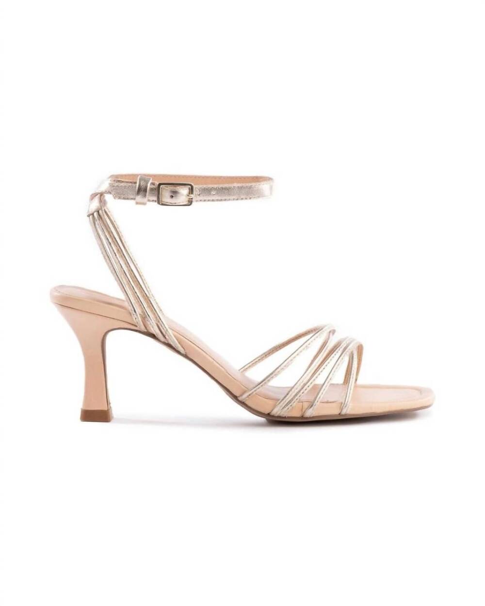 NEW SEYCHELLES women's starboard starboard heeled sandal in gold/vacchetta